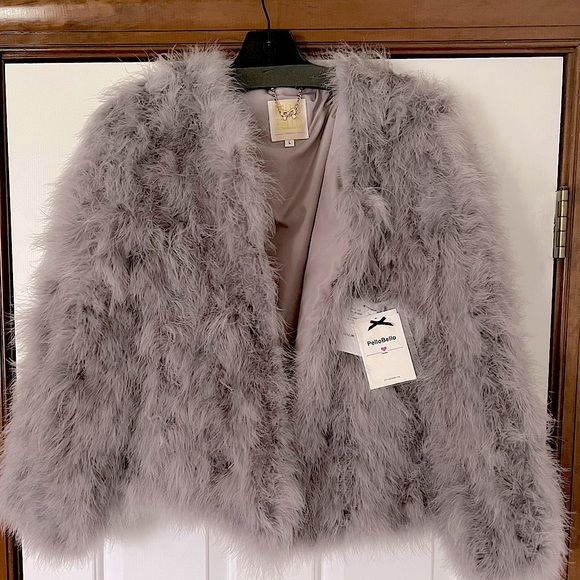 Pello Bello gray feathered down jacket - Picture 1 of 2